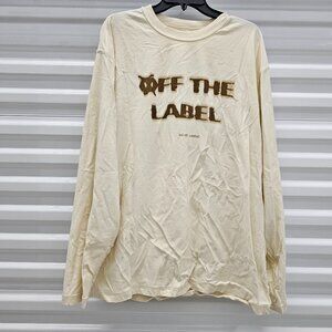 Off The Label Cream Reversible Long Sleeve T-Shirt